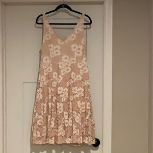 Sundance Cream Floral Knit Dress